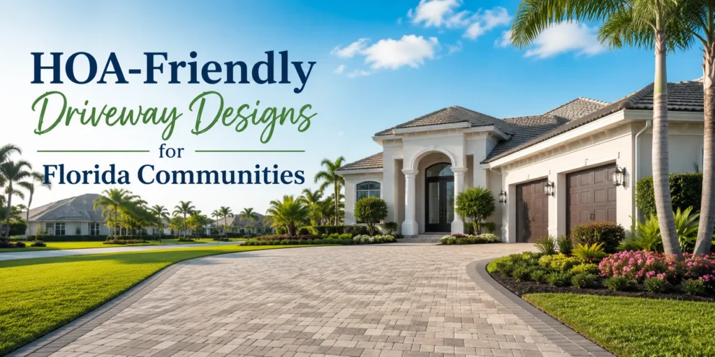 hoa friendly driveway-designs florida communities