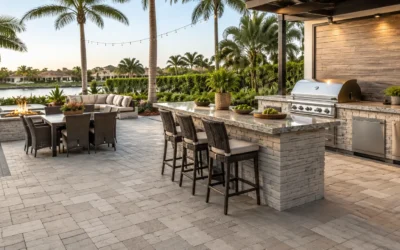 Outdoor Kitchen Paver Ideas for Florida Backyards